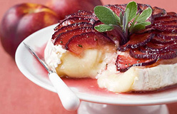 Baked Brie with Caramelized Plums