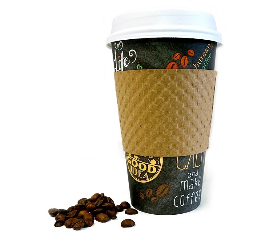 Caraluzzi's Fresh Brewed Coffee in a to-go cup