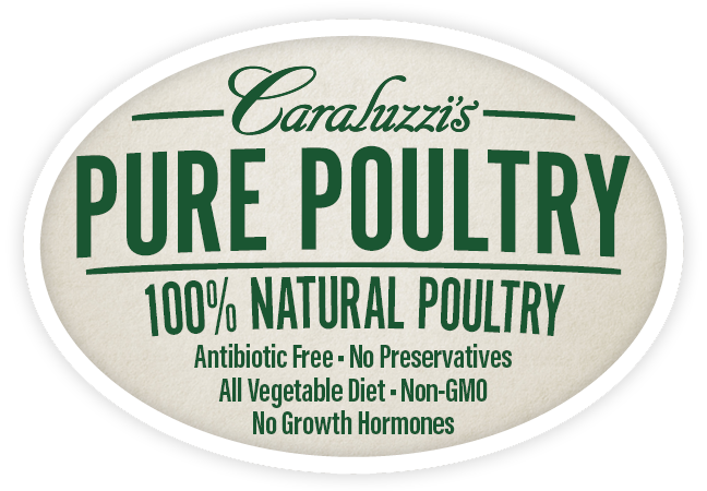 PurePoultry_Non-GMO Logo Caraluzzi's Pure Poultry Logo