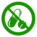 Antibiotic Free Icon