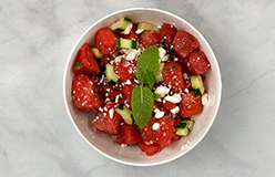 Watermelon Salad with Cucumber and Feta