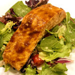 Healthy Salmon over Mixed Greens