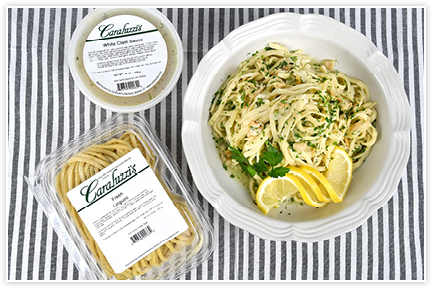 Caraluzzi's Fresh Linguini and Fresh White Clam Sauce