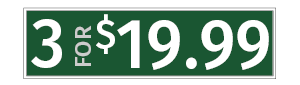 3 for $19.99