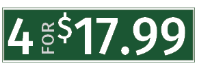 4 for $17.99