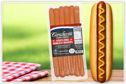 Caraluzzi's Footlong Skinless Wieners