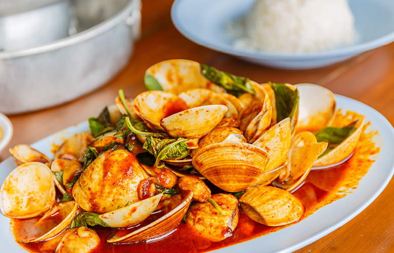 Pan Roasted Clams