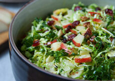 Honeycrisp Apple, Brussels Sprout and Kale Salad