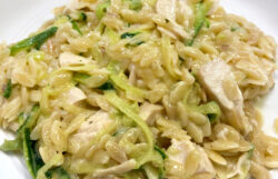 Lemon Zucchini Boursin Chicken & Orzo