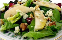 Pear Blue Cheese and Walnut Salad