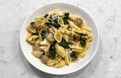 Spinach Feta Chicken Sausage & Pasta